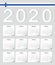 Finnish 2020 calendar