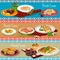 Finnish cuisine restaurant banner with seafood