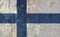 Finnish Flag of Finland, texturised background