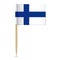 Finnish flag. Flag toothpick Finland