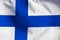 Finnish flag in the wind