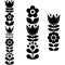 Finnish inspired long folk art pattern - Nordic, Scandinavian style