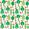 Finnish inspired seamless folk art pattern - Scandinavian, Nordic style