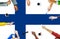 Finnish National Flag Government Freedom Liberty Concept