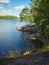Finnish summer lake scene