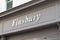 Finsbury sign text store and brand logo on wall facade boutique chic men boys shop Goodyear