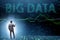 The fintech financial big data concept with analyst