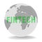 Fintech Globe Worldwide Web Payment 3d Illustration