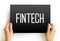 Fintech - technology and innovation that aims to compete with traditional financial methods in the delivery of financial services