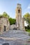 Fiorenzuola di Focara: St. Andrea Church ruins. Color image