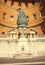 Fir cone on the Vatican Courtyard. Horizontal view.