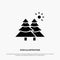 Fir, Forest, Nature, Trees Solid Black Glyph Icon