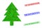 Fir Tree Polygonal Icon and Distress Stop Deforestation! Simple Seals