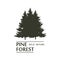 Fir tree wood oak pine logo nature design camping natural outdoor adventure