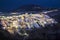 Fira (Thera) town at night, Santorini - Greece