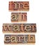 Fire, air, water and earth