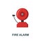 Fire Alarm flat icon. Colored sign from home security collection. Creative Fire Alarm icon illustration for web design