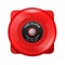 Fire alarm red bell, siren of emergency evacuation, wall bell