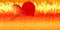 Fire background  with red heart giving message for not to be jealous from others computer generated image and wallpaper design