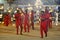 Fire Ball Dancers perform during the Kataragama Festival in Sri Lanka.