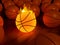 Fire basketball glow ball