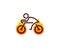 Fire Bike Cycle Icon Logo Design Element