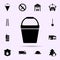 fire-bucket icon. Fireman icons universal set for web and mobile