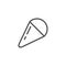 Fire bucket line outline icon