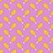 Fire chicken nugget food Seamless Pattern doodle isolated wallpaper background