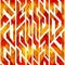 Fire color geometric seamless pattern