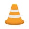 Fire cone flat style icon