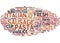 Fire Cracker Italian Sausage Pasta Text Background Word Cloud Concept