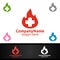 Fire Cross Medical Hospital Logo for Emergency Clinic Drug store or Volunteers