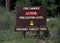 Fire Danger Extreme Sign Forestry