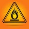 Fire Danger Safety Sign Icon