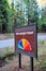 Fire Danger Sign In The Forest