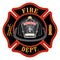 Fire Department Cross Black Helmet