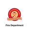 Fire Department, Volunteer Fire Squad icon. Element of color fire department sign icon. Premium quality graphic design icon. Signs