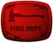 Fire Dept Red Grunge Plate Sign.