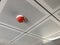 Fire detector at false ceiling. Fire alarm system