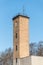 Fire drill tower on a sunny winter day, Talsi, Latvia