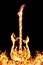 Fire electric guitar