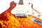 Fire electric guitar