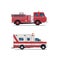 Fire engine, ambulance, Firetruck, vector