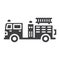 Fire Engine glyph icon, transport and vehicle