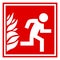 Fire evacuation sign