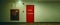 Fire exit door. Fire exit emergency door red color metal material