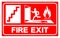 Fire Exit Symbol Sign, Vector Illustration, Isolate On White Background Label. EPS10