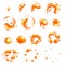 Fire explosion special effect fx animation frames sprite sheet. Vortex fire and thunder power explosion frames for flash animation