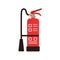 Fire extinguisher color icon. Portable fire-fighting equipment.